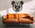 Geometric Panda Head: Wood Wall Art, Baby Room Decor