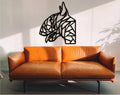 Geometric Bull Terrier Wood Wall Art: Dog Lover Gift