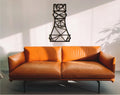 Geometric Rook Chess Piece: 3D Shadow Wood Wall Art