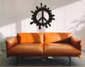 Wooden Peace Sign Wall Decor: Boho Hippie Symbol