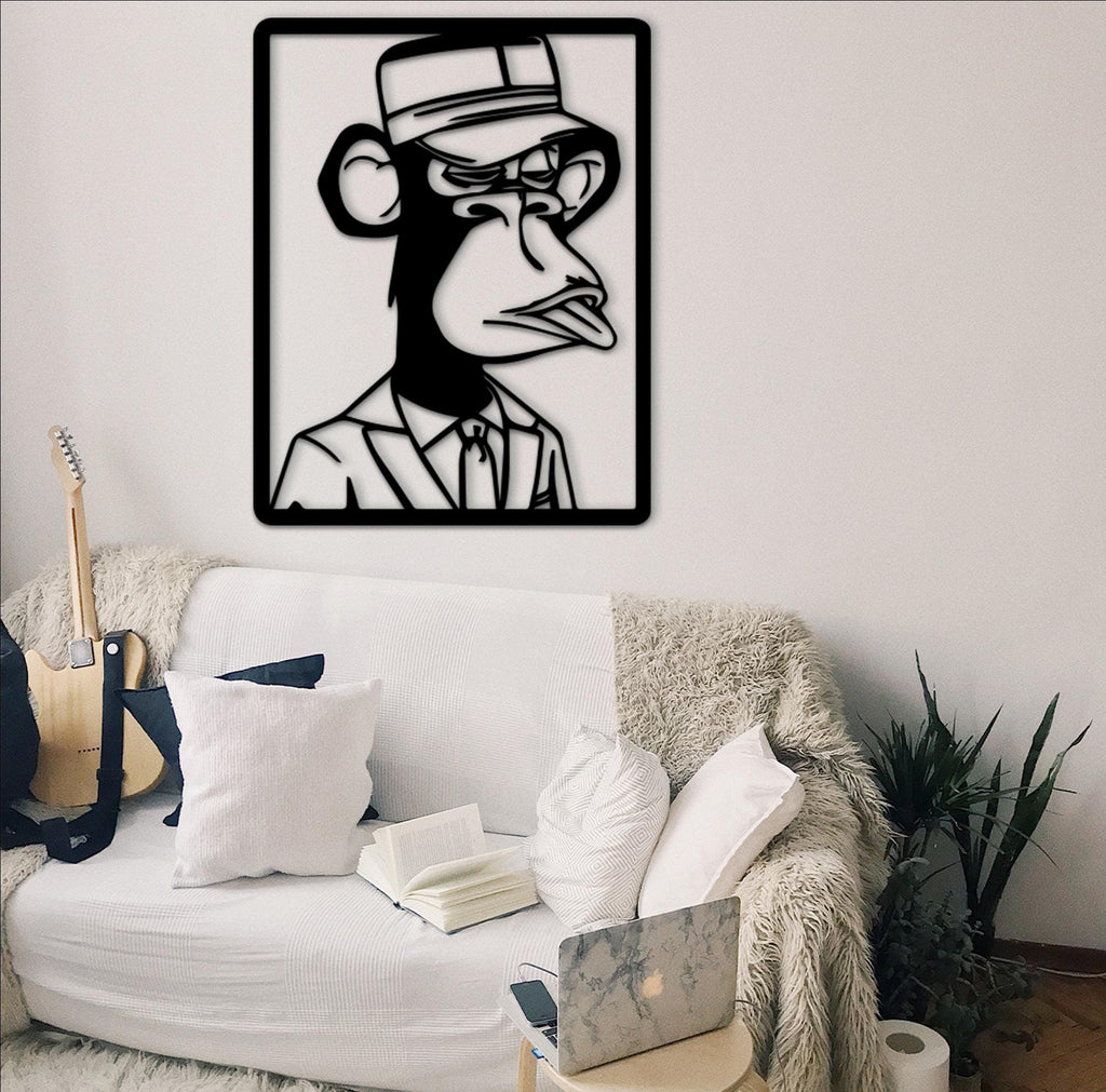 Modern Ape Wood Wall Art – Pop Culture Decor
