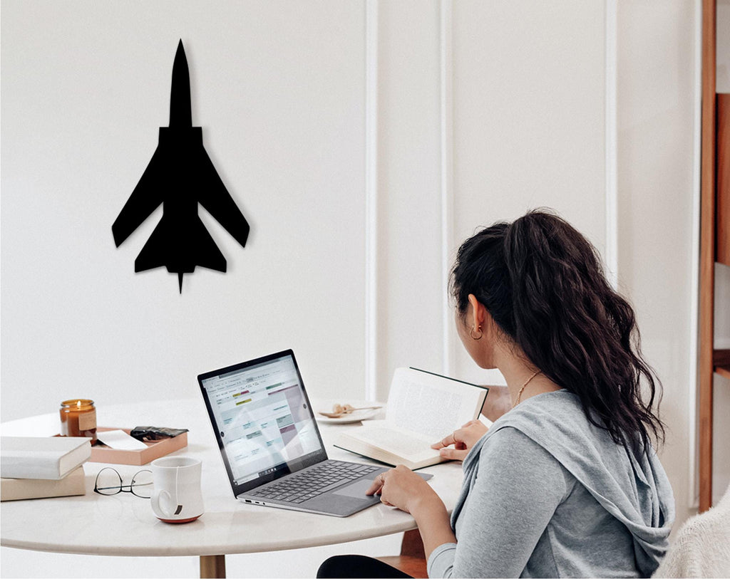 Jet Fighter Plane Wood Wall Art, Pilot Gift, Aviation Decor
