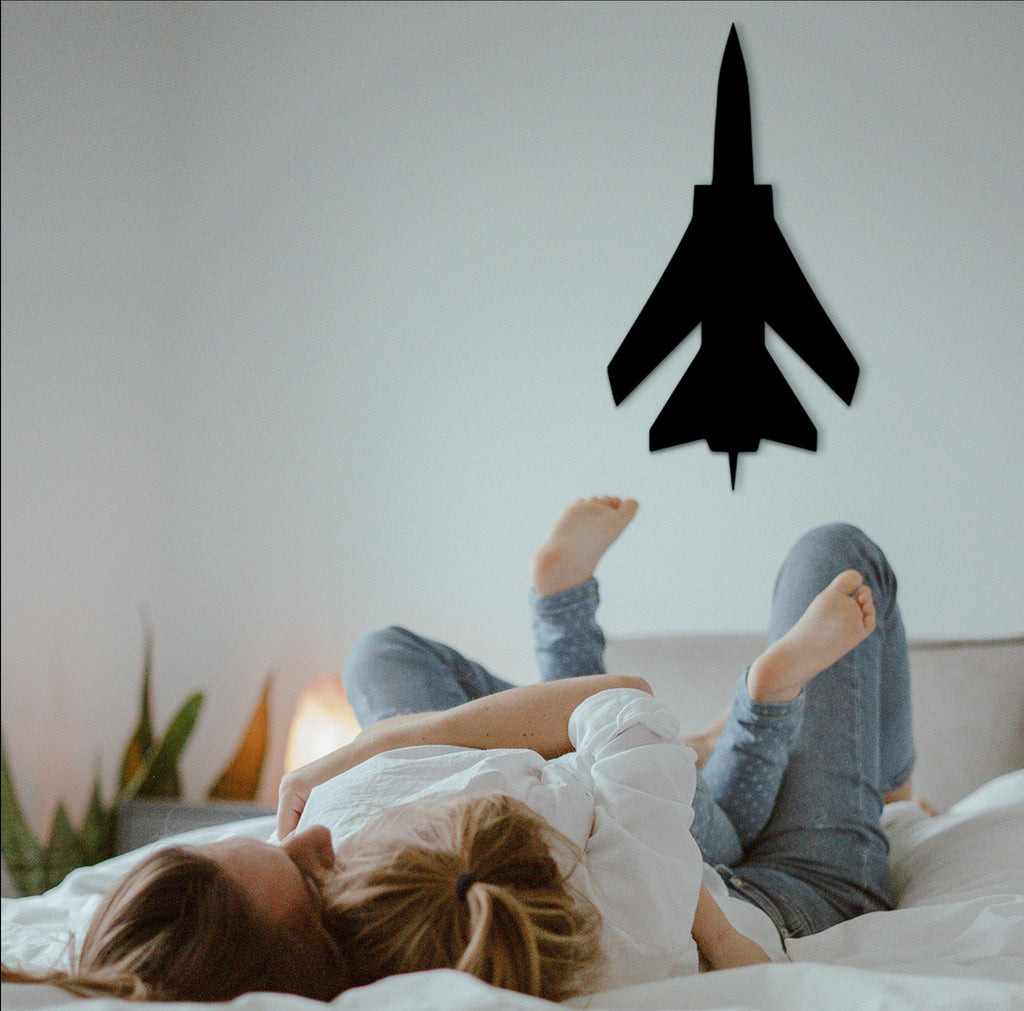 Jet Fighter Plane Wood Wall Art, Pilot Gift, Aviation Decor