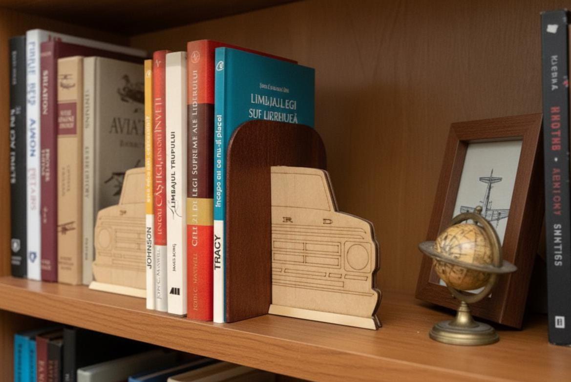 Ford F100 Wood Bookends: Laser Cut Birch Plywood