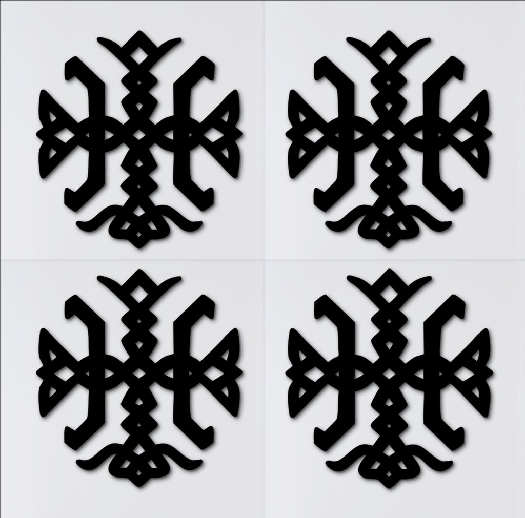 Nordic Bindrune Wood Wall Decor – Ancient Finnish Symbol