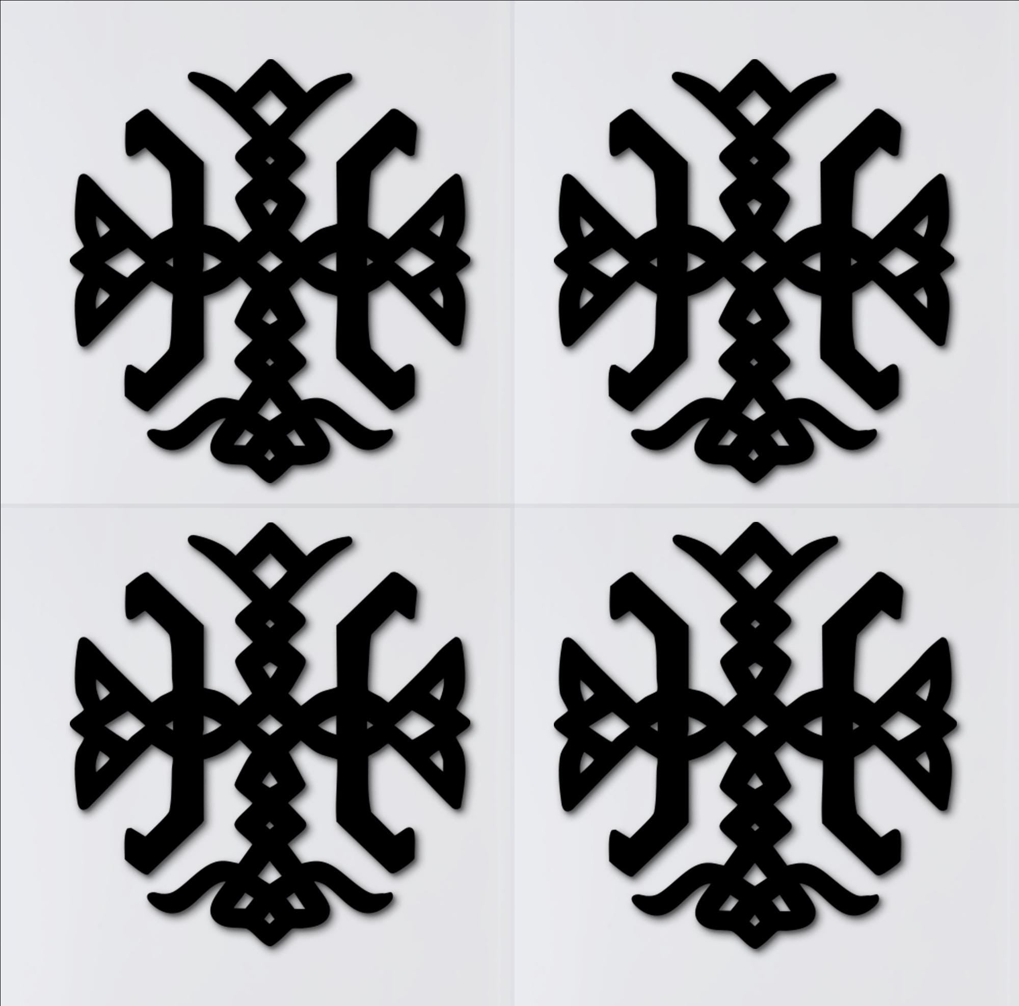 Nordic Bindrune Wood Wall Decor – Ancient Finnish Symbol