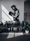 Gym Wood Wall Art: Fitness Room Motivation Decor