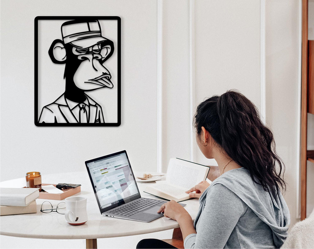 Modern Ape Wood Wall Art – Pop Culture Decor