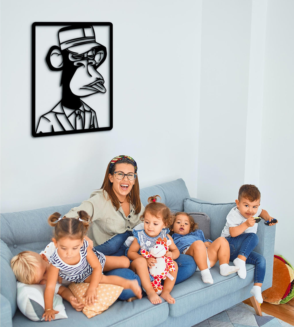 Modern Ape Wood Wall Art – Pop Culture Decor