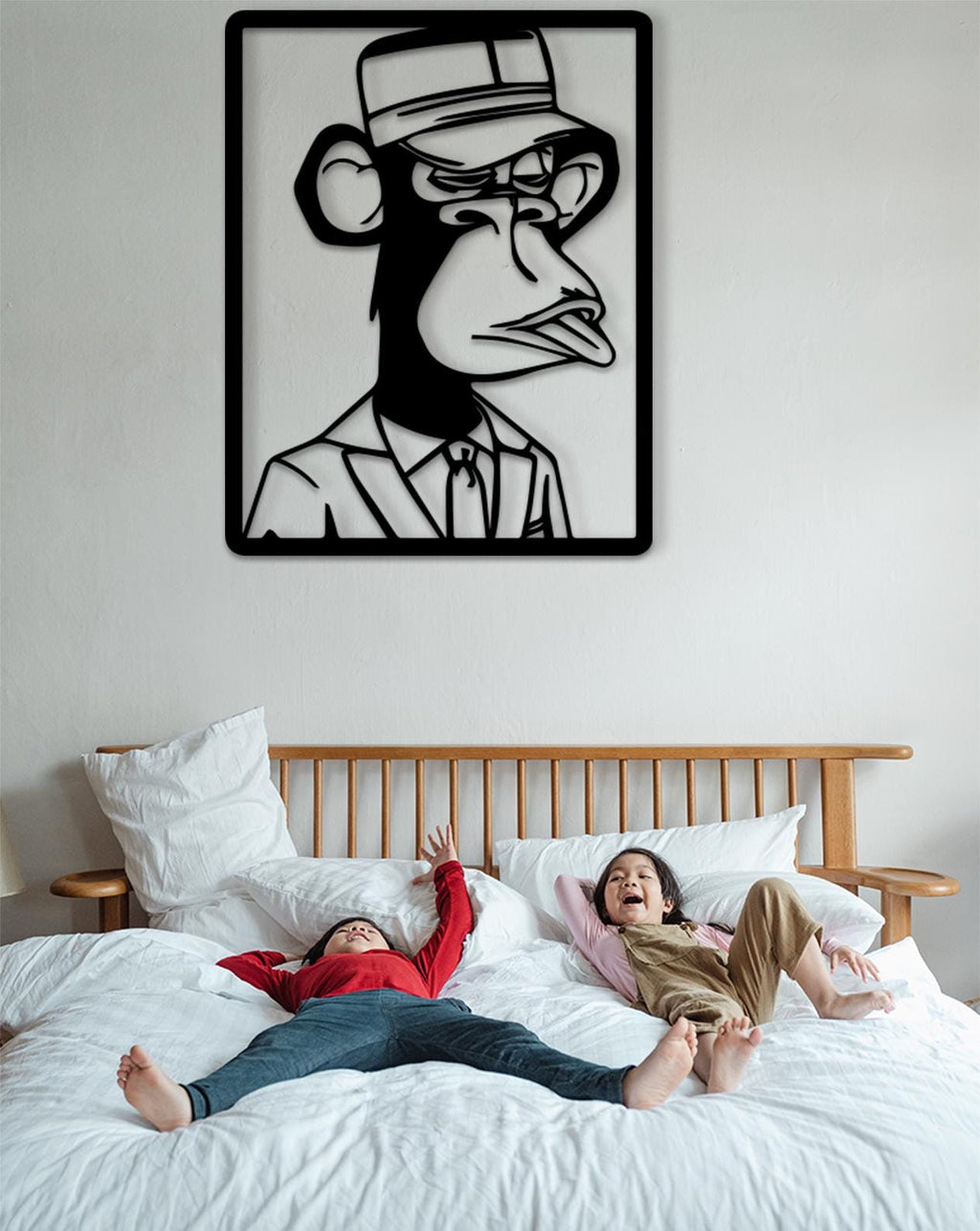 Modern Ape Wood Wall Art – Pop Culture Decor
