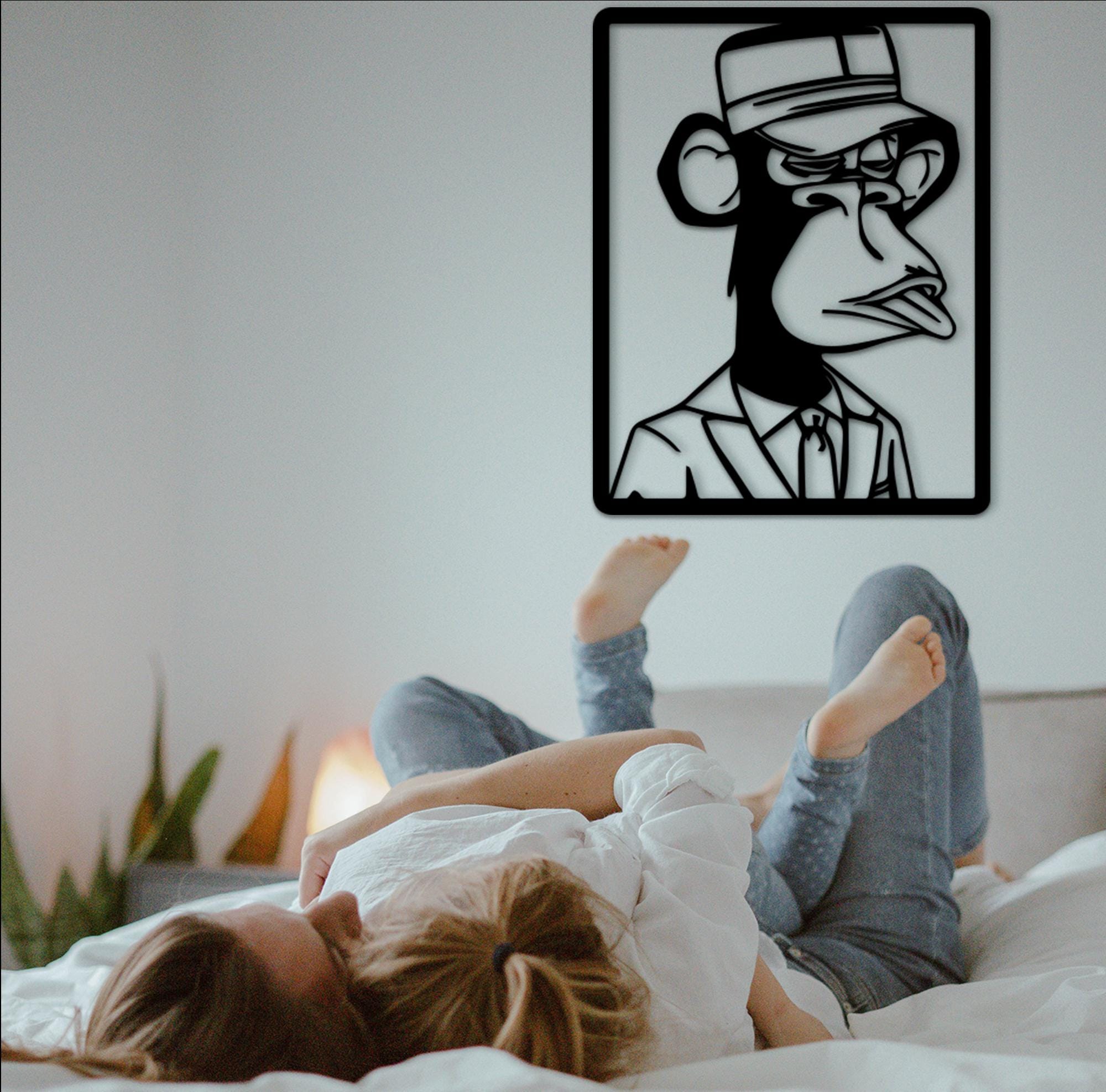 Modern Ape Wood Wall Art – Pop Culture Decor