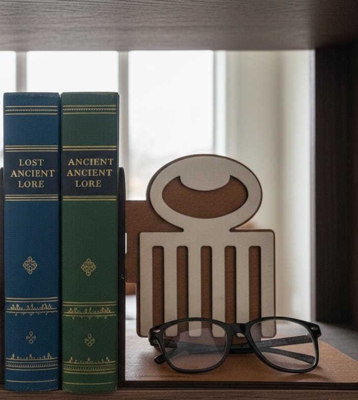 Handmade Wooden Duafe Bookends, African Adinkra Decor