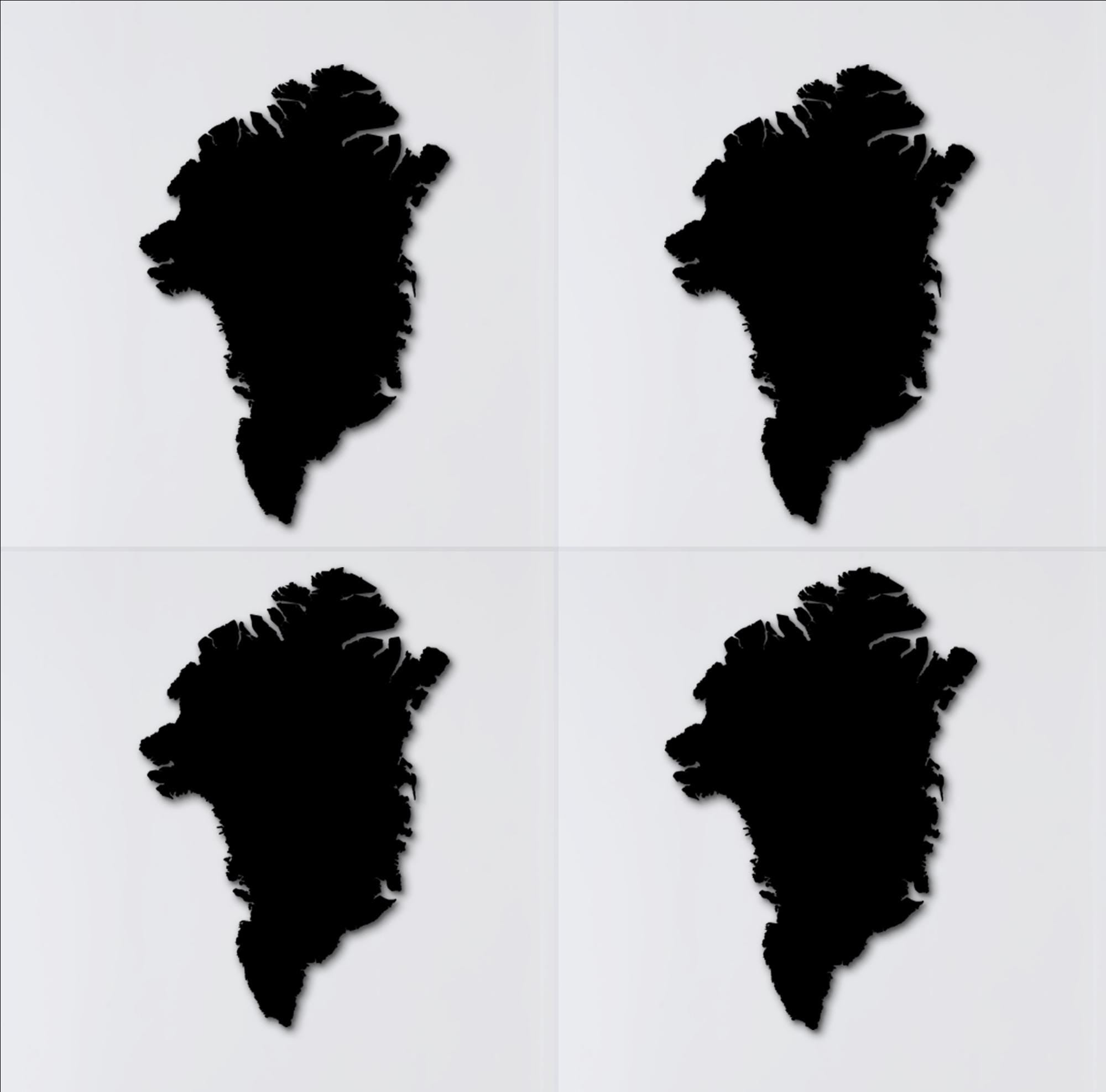 Greenland Wooden Map Wall Art, Nordic Decor, Travel Lover Gift