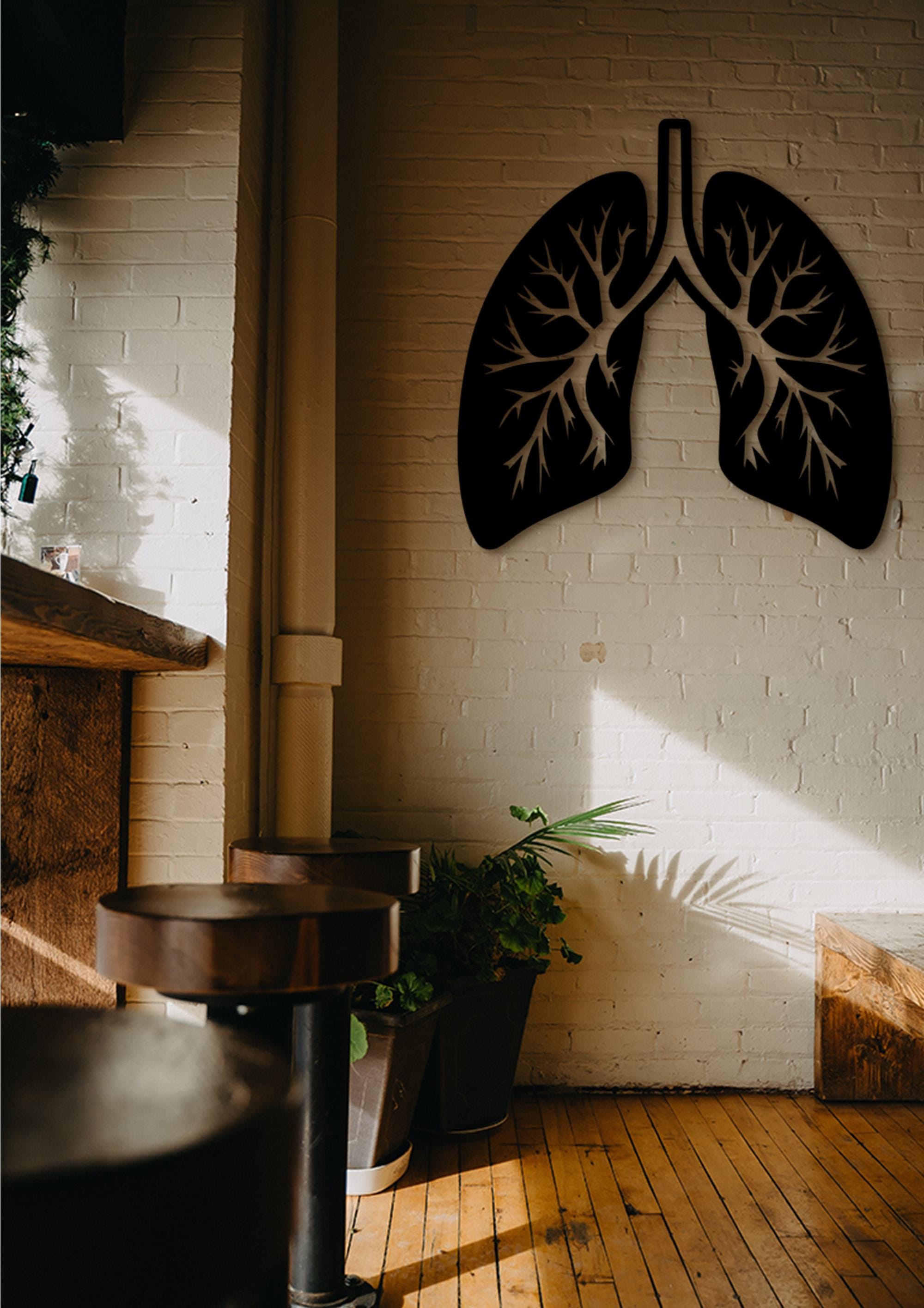 3D Lungs Wall Decor: Medical Office Art, Healthcare Gift