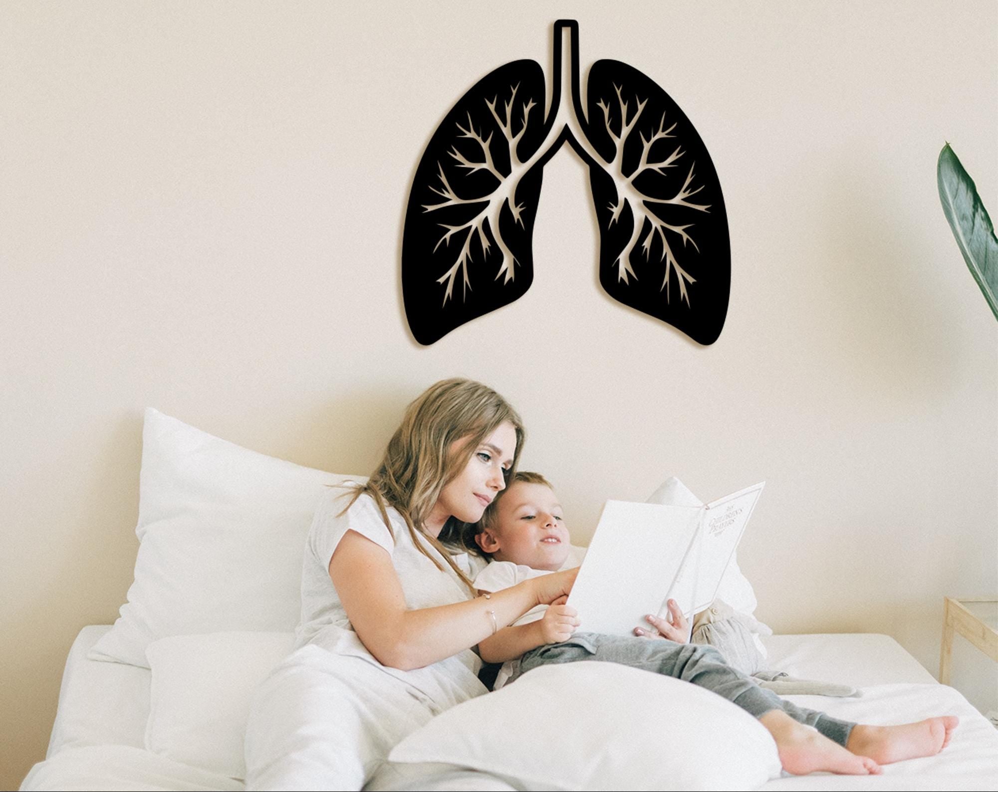 3D Lungs Wall Decor: Medical Office Art, Healthcare Gift