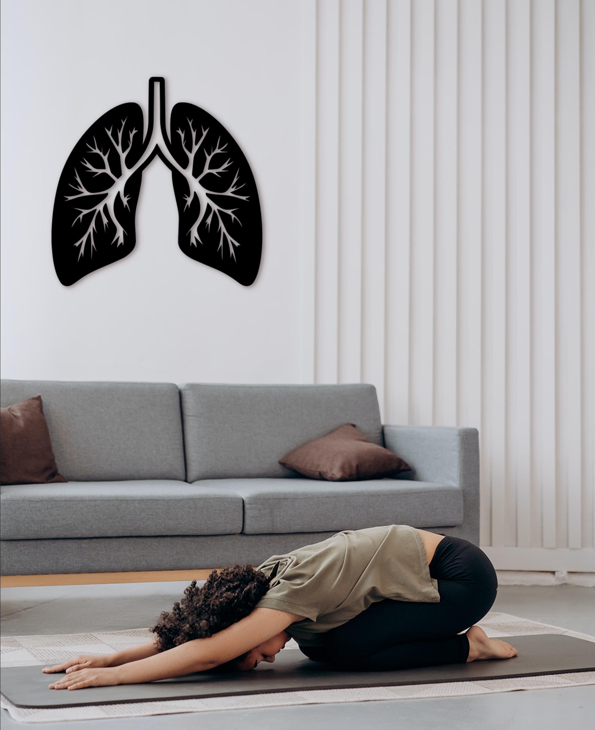 3D Lungs Wall Decor: Medical Office Art, Healthcare Gift
