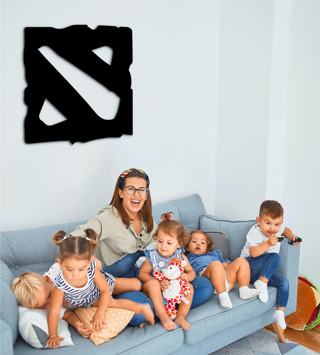 MOBA Hero Wood Wall Art, Gamer Room Decor, Fantasy Arena Sign