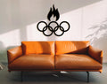 3D Wooden Five Rings Wall Art, Home Gym Decor