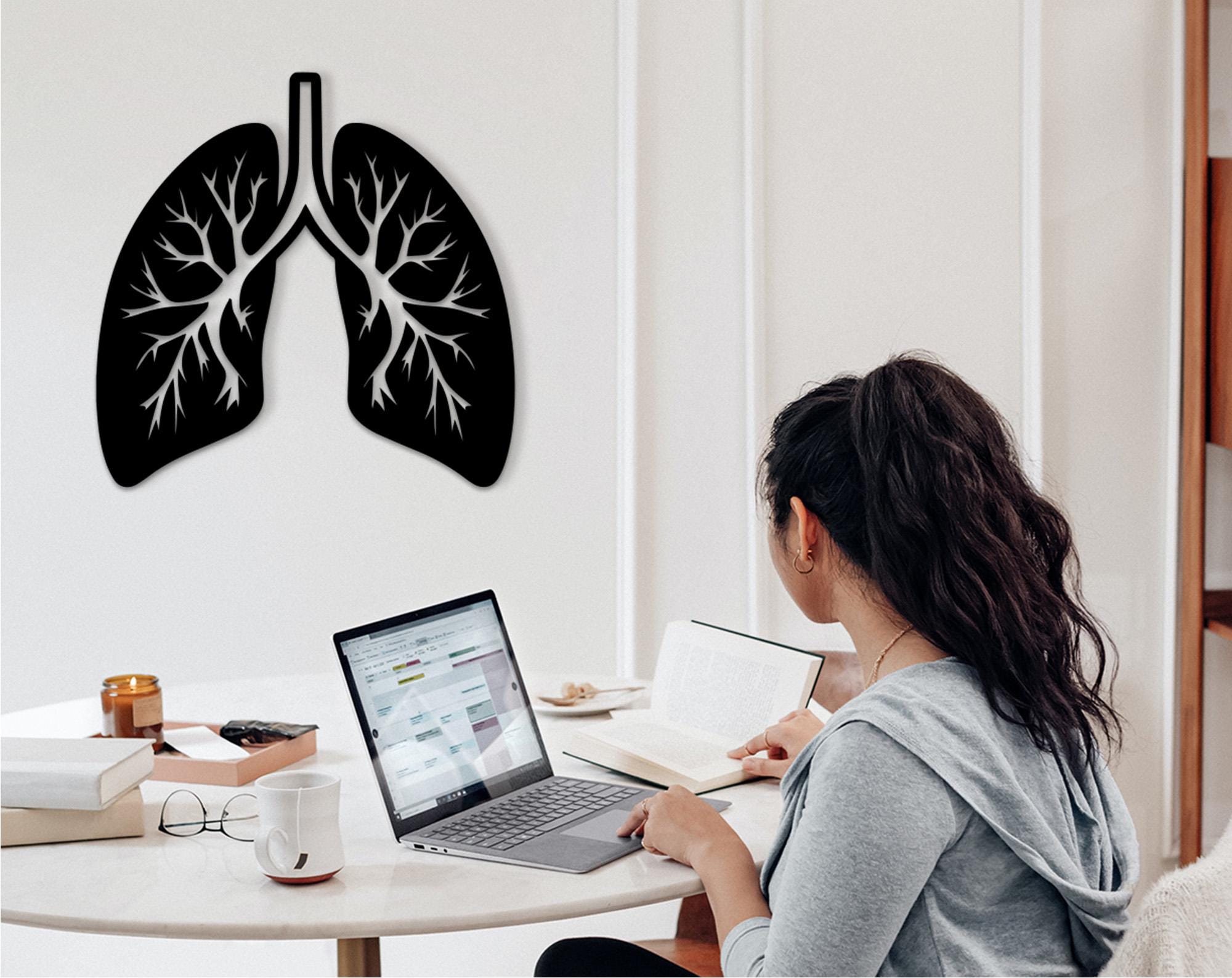 3D Lungs Wall Decor: Medical Office Art, Healthcare Gift