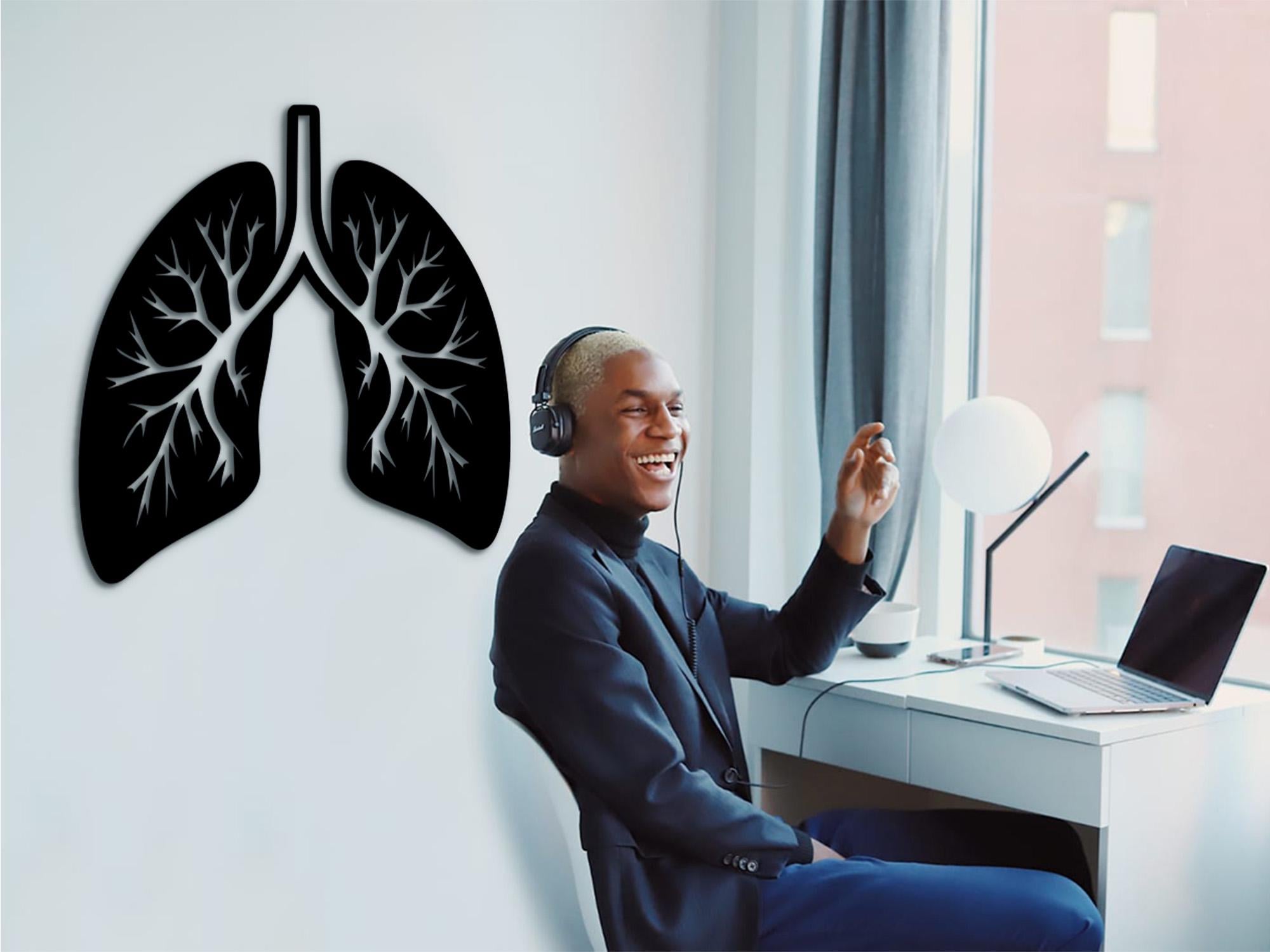 3D Lungs Wall Decor: Medical Office Art, Healthcare Gift