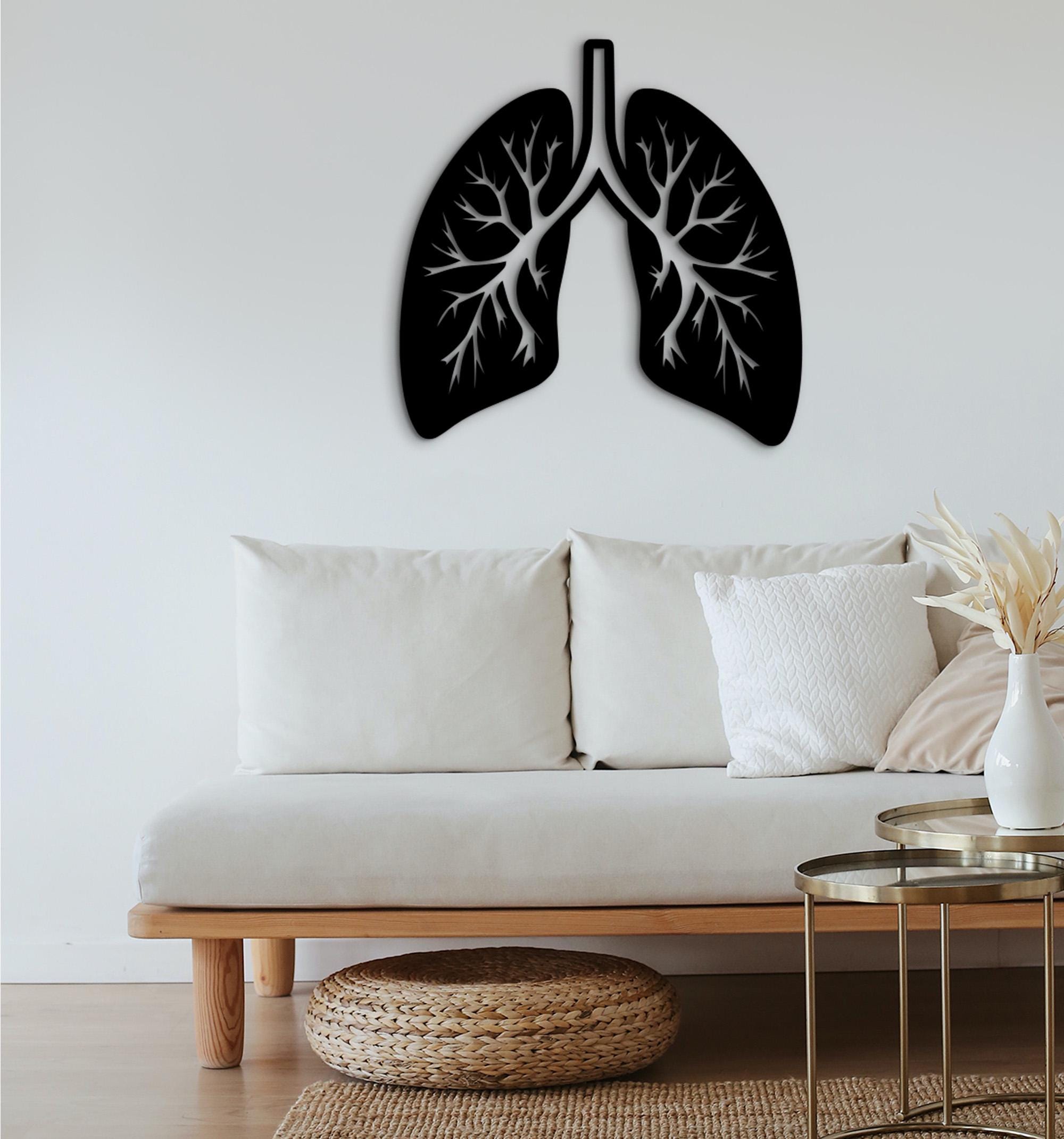 3D Lungs Wall Decor: Medical Office Art, Healthcare Gift